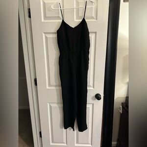 Topshop Black Sleeveless Jumpsuit